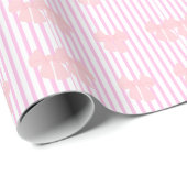 roze strik ontwerp cadeaupapier (Rol Hoek)