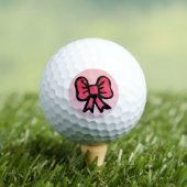 Roze Strik Ontwerp Golfballen (Insitu Shirt)