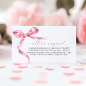 Roze Strik Outfit Verzoek Bijgevoegde Kaart