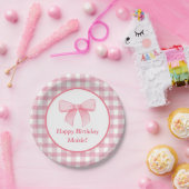 Roze Strik Papier Bord  (Feest)