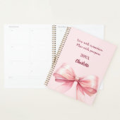 Roze strik quote 2026 planner (Display)