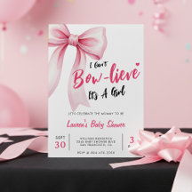 Roze Strik Roerend Het is een Meisje Baby Shower