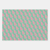 Roze Strik Roze Kerstboom Inpakpapier Vel (Voorkant 3)
