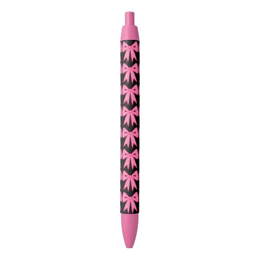 Roze Strik School Kantoor Pen Geschenk (Voorkant Verticaal)