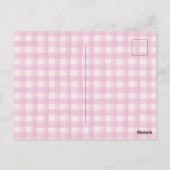 Roze Strik Sweet Sixteen Verjaardagsfeest Uitnodig Briefkaart (Achterkant)