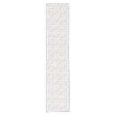 Roze Strik Tafel Runner Korte Tafelloper (Voorkant)
