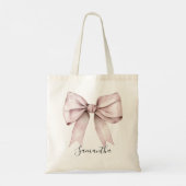 roze strik tas (Achterkant)