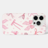 Roze strik telefoonhoesje Case-Mate iPhone case (Achterkant (horizontaal))