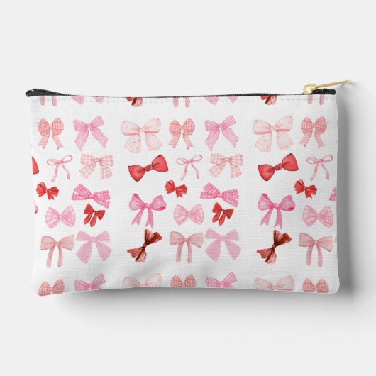 Roze strik toilettas | Schattigee Girly Ribbon Tra Etui (Achterkant)