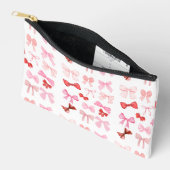 Roze strik toilettas | Schattigee Girly Ribbon Tra Etui (Open)