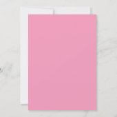 Roze strik verjaardag kaart (Achterkant)