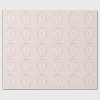 Roze Strik Verleidster Domme Gans 1e Verjaardag  Cadeaupapier