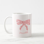 Roze Strik & voornaam Koffiemok (Links)