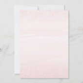 Roze strik Waterverf 1e verjaardag Kaart (Achterkant)