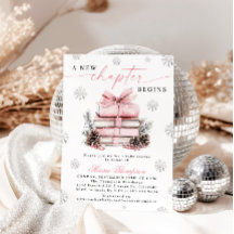 Roze Strik Winter Baby Shower Een Nieuwe Hoofdstuk