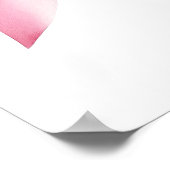 Roze strik Ze bindt het knoop Vrijgezellenfeest Poster (Hoek)