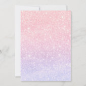 Roze strik Ze is Scoop Ice Cream Vrijgezellenfeest Kaart (Achterkant)