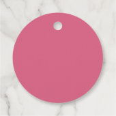 Roze Strik Ze Knoopt de Knoop Bruidsdouche Bedankjes Labels (Achterkant)