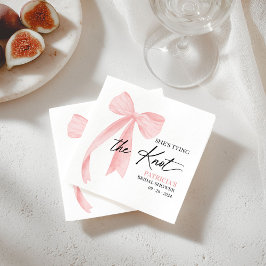 Roze Strik Ze Knoopte de Bruiloft Bridal Shower Servet
