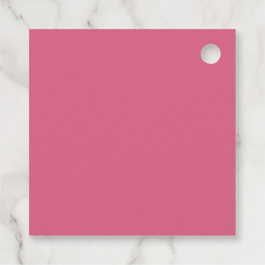 Roze Strik Ze Krijgt de Knoop Bruidsuitnodiging Bedankjes Labels (Achterkant)