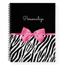 Roze Strik Zebradruk Naam