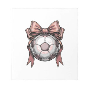 Roze Strikbal Voetbal Vintage Notitieblok