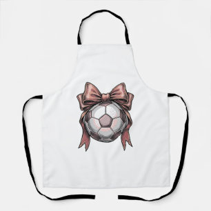 Roze Strikbal Voetbal Vintage Schort