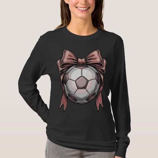 Roze Strikbal Voetbal Vintage T-shirt (Voorkant)