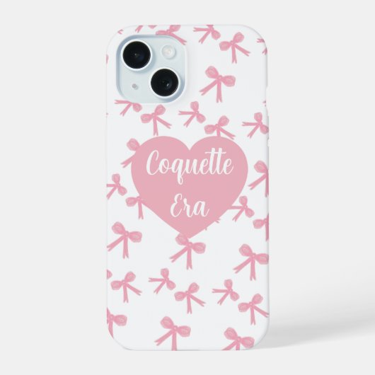 Roze Strikedroom Coquette Hoesje iPhone 15 Case (Achterkant)