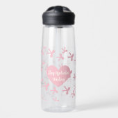 Roze Strikedroom Waterfles (Voorkant)