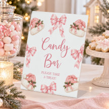 Roze Strikende Santa Hoed Snoepbar Piedestalthin B