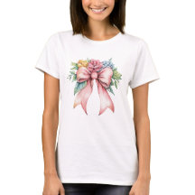 Roze Strikende Waterverf Bloemen Dames