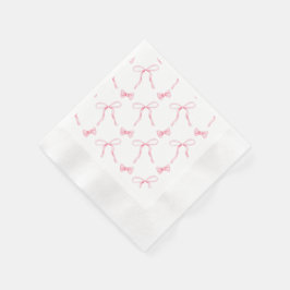 Roze Strikentheme Feest Papieren Servet