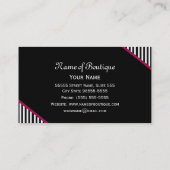 Roze Strikette Boutique Visitekaartje (Achterkant)