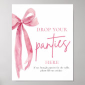 Roze Striking Lint Hier Spelbord Poster (Voorkant)