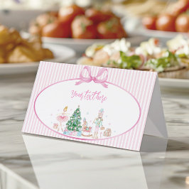 Roze Striking Notenkraker Kerst Verjaardag Eet Ten Plaatskaartje