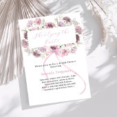 Roze strikje bloemen Ze bindt het knoop Vrijgezell Kaart