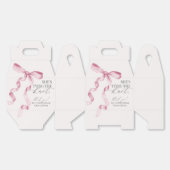 Roze strikje dat de knoop doorhakt bruids douche c bedankdoosjes (Ongevouwen)