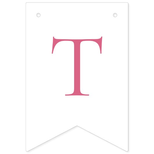 Roze strikje dat de knoop doorhakt bruids douche vlaggetjes (Tweede vlag)