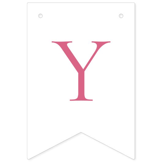 Roze strikje dat de knoop doorhakt bruids douche vlaggetjes (Derde vlag)