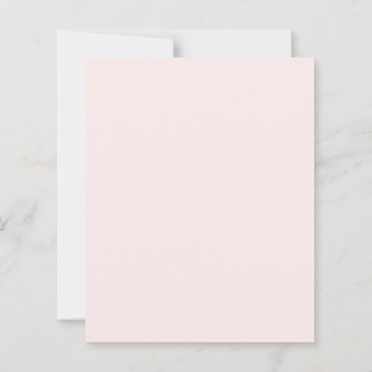 Roze strikje jurk Quinceanera Save the Date kaart (Achterkant)