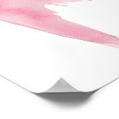 Roze strikje meisjes willen gewoon een 1e verjaard poster (Hoek)