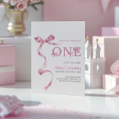 Roze strikje meisjes willen gewoon een verjaardag kaart