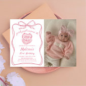 Roze strikje meisjes willen gewoon een verjaardags kaart