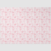 Roze strikjes en donkerroze stippen tissuepapier (Voorkant)