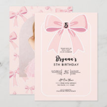Roze Strikjes Schattig Coquette Cottage Verjaardag