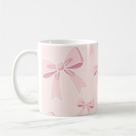 Roze Strikjes Schattig Flirterig Cottage Stijl Koffiemok