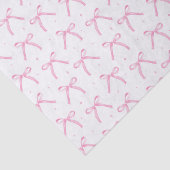 Roze Strikjes Tissuepapier (Detail)