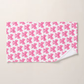 Roze Strikken Badhanddoekenset Bad Handdoek (Handdoek)