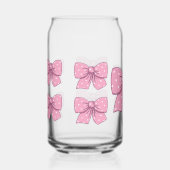 roze strikken blikvorm glas (Voorkant)